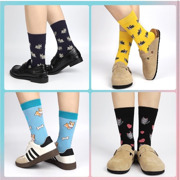 Colorful Dog Patterned Socks Set Christmas gift| gift box - Picture 2 of 4